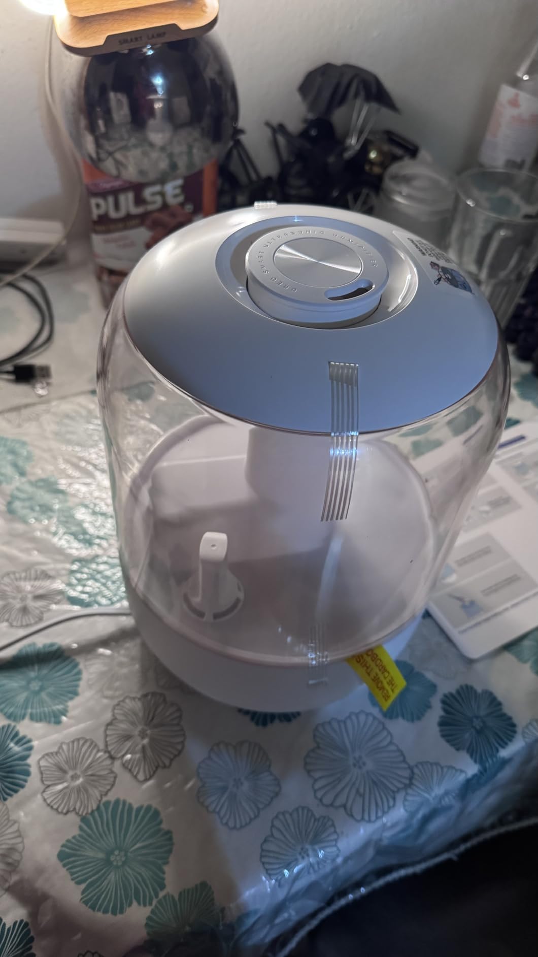DREO 3L Humidifiers for Bedroom, 30H Runtime, 26 dB Quiet, New Edition | Easy to Refill & Clean, Precise Humidity Control, Night light, Cool Mist Air Humidifier for Large Room, Baby Nursery customer photo 1