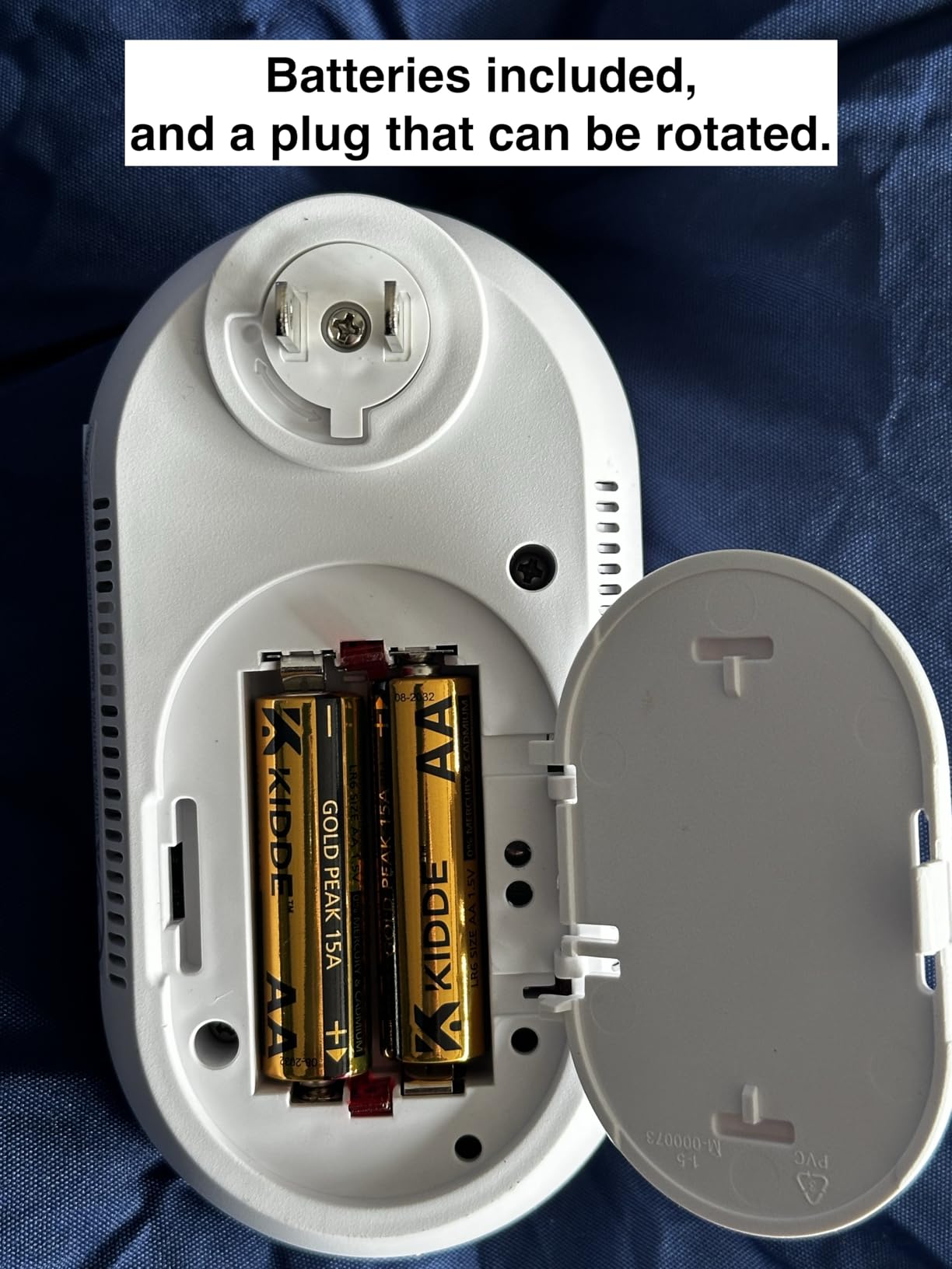 Kidde Carbon Monoxide Detector, Plug-in with AA Battery Backup, 85 dB Alarm, Rotating Plug, LED Status Indicators, 5th Edition customer photo 2