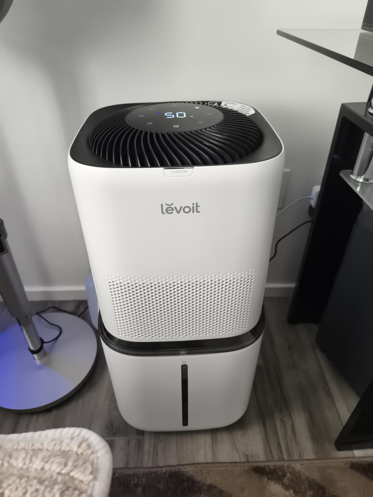 Levoit Evaporative Humidifiers for Home Whole House, 23L Superior 6000S, Up to 3000ft², Last 72H, No White Dust, Tap Water Friendly, Auto Mode, Easy to Clean & Move, Foldable Storage, Smart Control customer photo 1