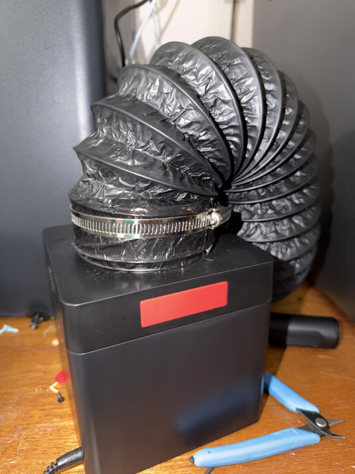 3D Printer Filter System for Bambu Lab P1S/X1C with HEPA H13 Carbon Filter | Works with Enclosed Printers, Triple-Layer Filtration to Reduce Odors, VOCs and Ultrafine Particles for ABS/ASA/PLA/PETG customer photo 1