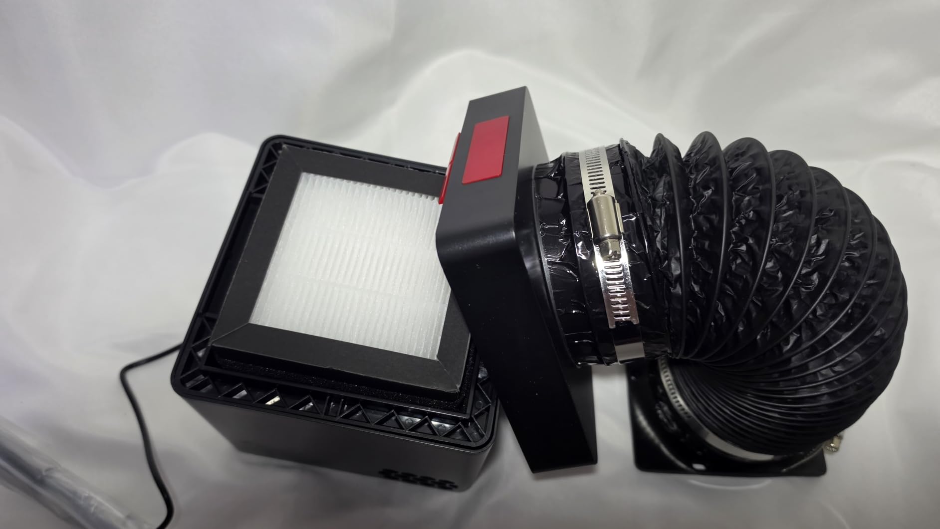3D Printer Filter System for Bambu Lab P1S/X1C with HEPA H13 Carbon Filter | Works with Enclosed Printers, Triple-Layer Filtration to Reduce Odors, VOCs and Ultrafine Particles for ABS/ASA/PLA/PETG customer photo 2