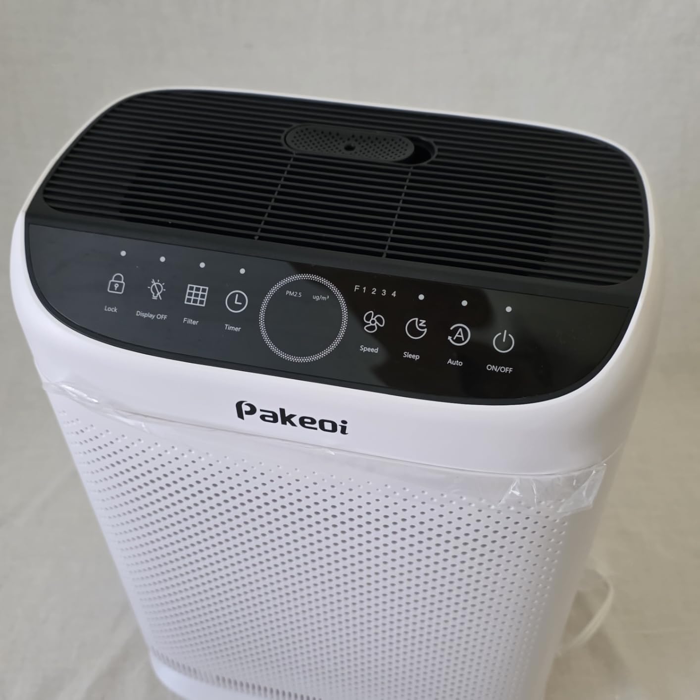 Air Purifiers for Home Large Room Up to 3000 Ft² With Double Air Intake, PAKEOI HEPA Air Purifier for Bedroom With Washable Pre-Filters, Remote Control, 15dB Sleep Mode, Air Cleaner for Pets Dust, White customer photo 2