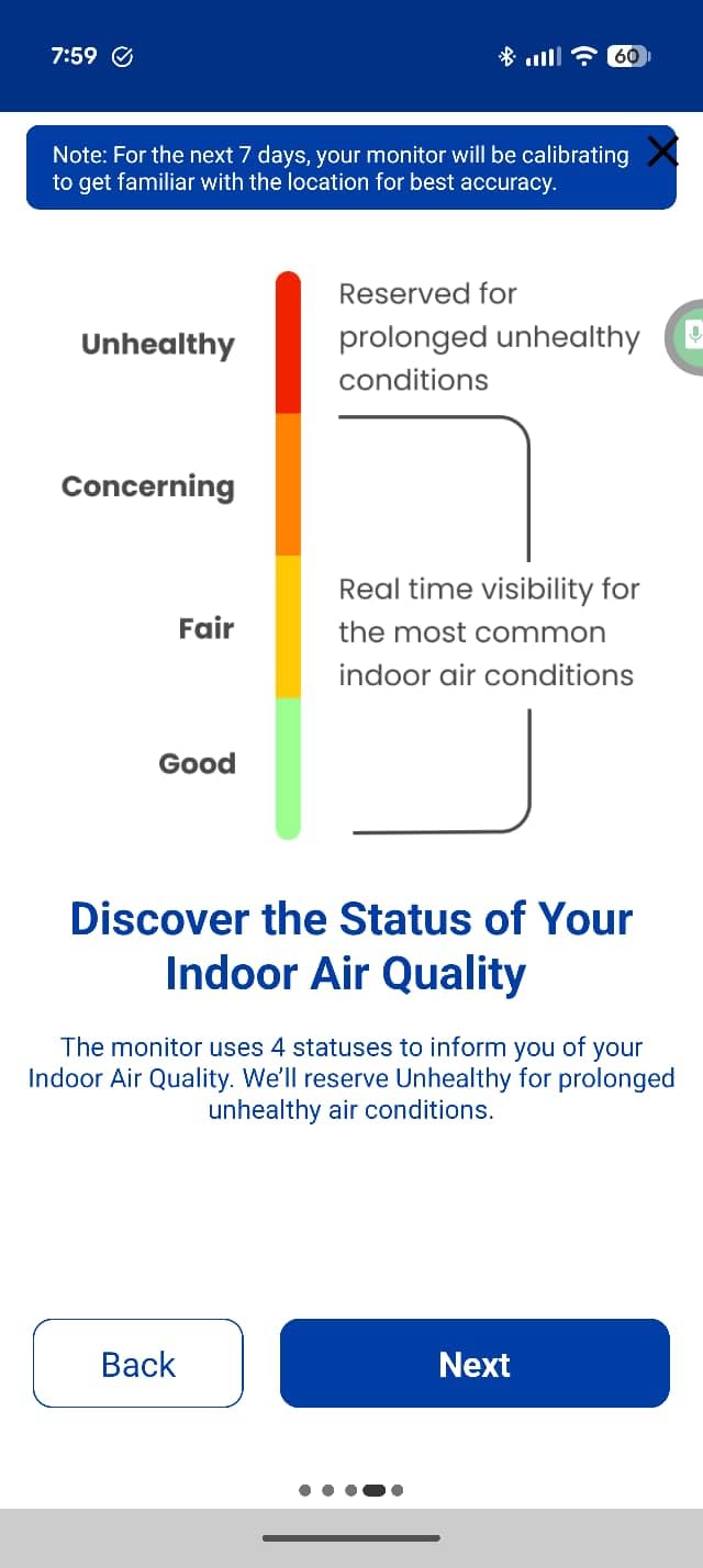 AprilAire ZAWTHCPV Smart Indoor 5-in-1 Wi-Fi Air Quality Monitor (CO2, VOC, PM 2.5, Particulate Matter, Humidity and Temperature), App Controlled IAQ Monitor for Home Air Quality Sensor customer photo 1