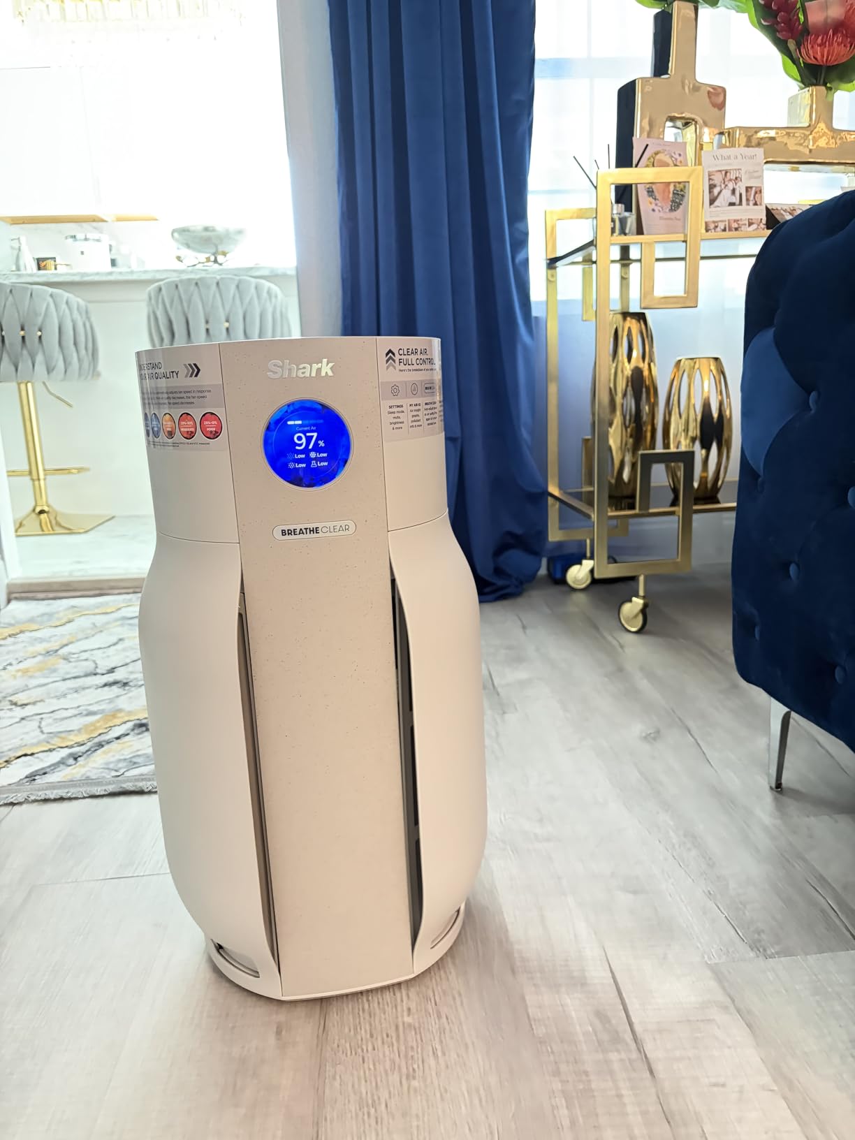 Shark BreatheClear Max Smart Air Purifier, HP362, Dove | For Whole Home or Large Room, Motion Sensing, HEPA-Exceeding in All Modes, No Filter Changes up to 6 Years customer photo 2