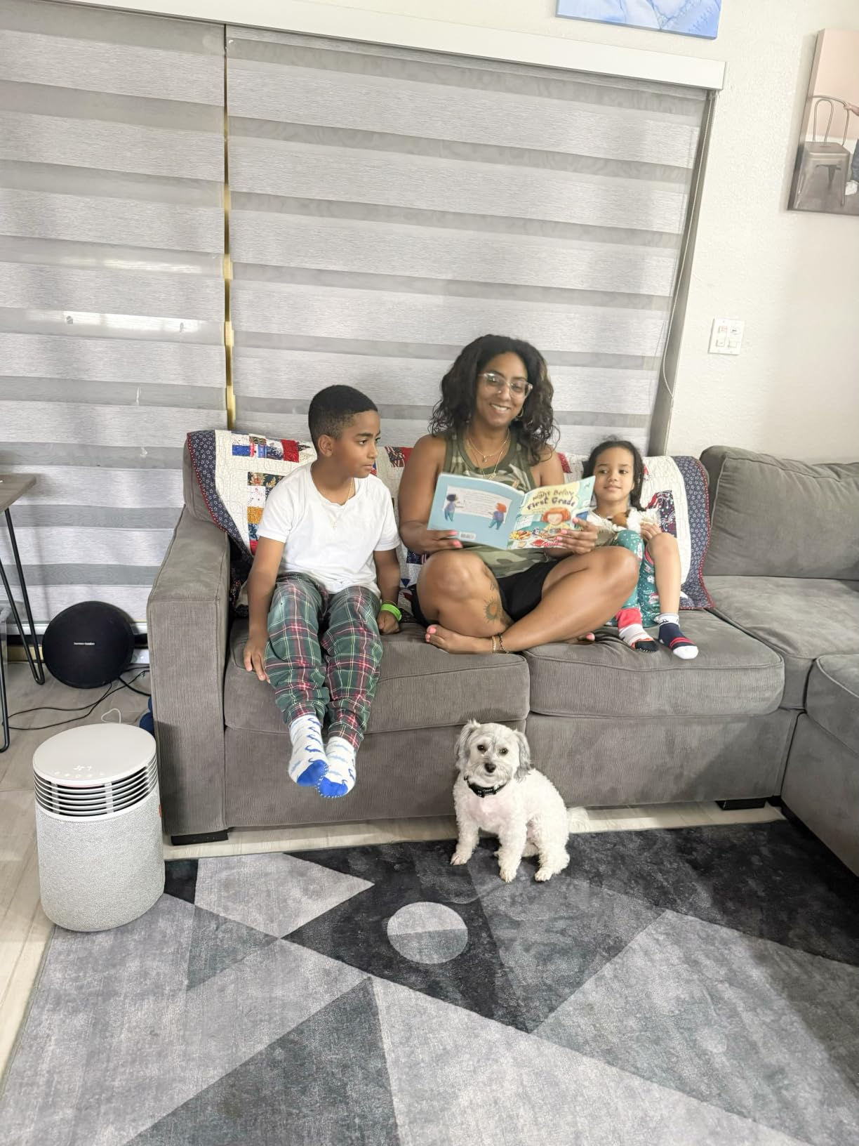 Blue Signature Small Smart Air Purifier for Bedroom, Home & Office, HEPASilent Air Cleaner for Pets, Allergies, Dust & Smoke, Cleans 1,190 Sq Ft Per Hour, Quiet HEPA Air Purifier, App Control customer photo 1