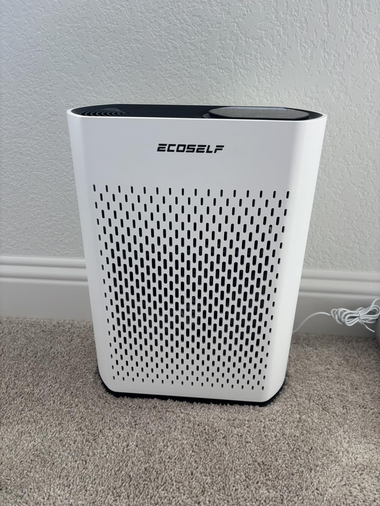 Air Purifier for Large Room, Cleans 2,400 ft² in 30 Mins, 3-Stage True HEPA, 360° Airflow, Large Touch Display Control, Real-Time Air Quality (PM2.5) Display, Ultra-Quiet 20dB Sleep Mode, HAP602 White customer photo 1