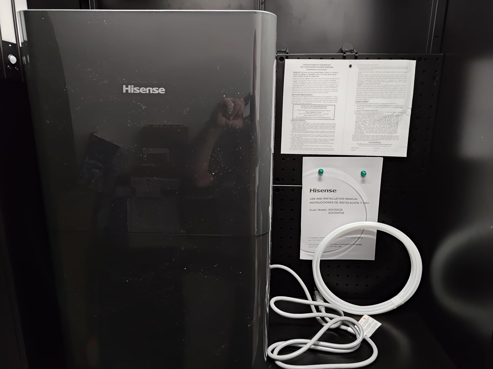 Hisense 50-Pint Lift-Up Portable Dehumidifier with Built-In Pump, Black | Energy Efficient, Quiet, Humidity Absorber, for Bathroom Bedroom Garage Attic Home House customer photo 1