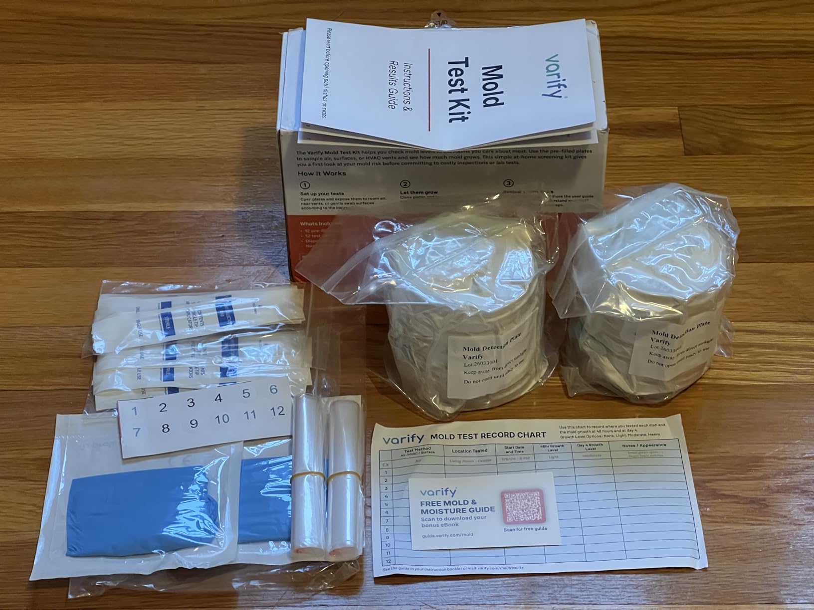 Varify Mold Test Kit for Home Air Quality, Air Quality Test Kit & Black Mold Detector for Home, 6-Petri-Dish Indoor Airborne Spore Sampler customer photo 1