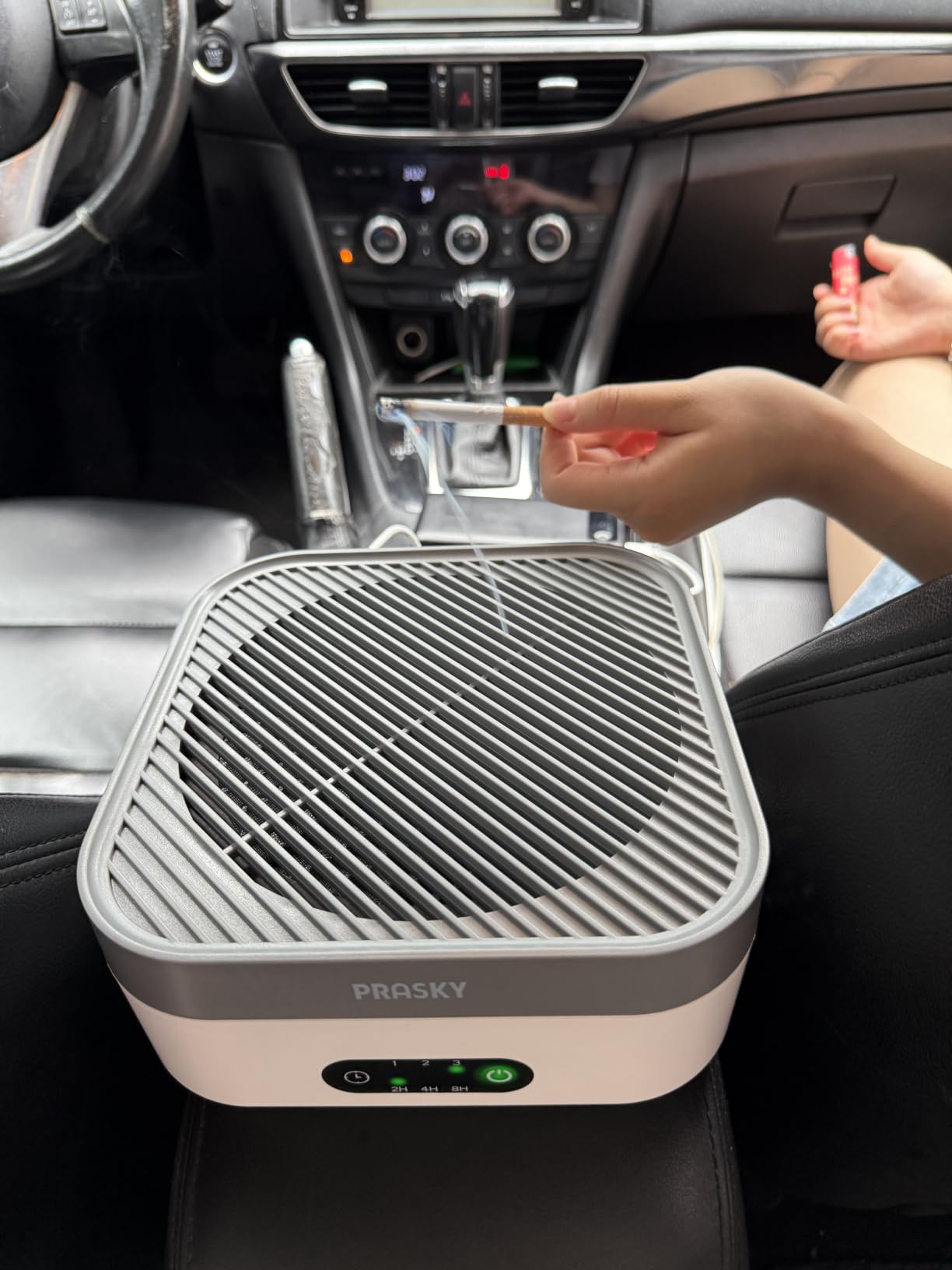 Air Purifiers for Home, Plug-in, H13 True HEPA Filter Captures Smoke Odor Pet Dander, Portable Quiet Car Air Purifier for RV/Desk/Bedroom/Office, Covers up to 600 Ft², Timer - 1 Filter customer photo 1