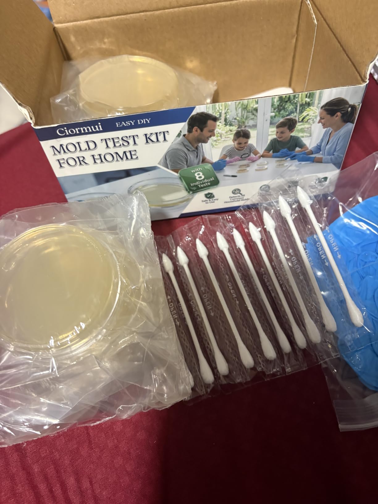 Mold Test Kit for Home, 8 Detection Tests, DIY Mold Detector for Indoor Air Quality, Home Surfaces & HVAC Systems, Fast Accurate Black Mold Testing with Identification Guide customer photo 1