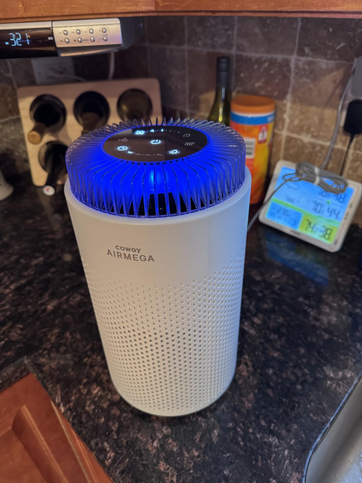 COWAY Air Purifier for Bedroom up to 500 ft², HEPA and Deodorization Filter for Smoke, Allergies, Pet Dander, AQI Monitor, Auto Mode, Filter Indicator, Night Light, 2yr Warranty, Airmega 50 Sage Green customer photo 1