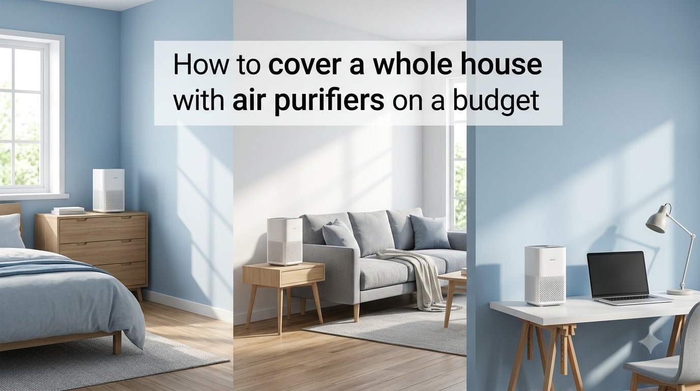 How to cover a whole house with air purifiers on a budget