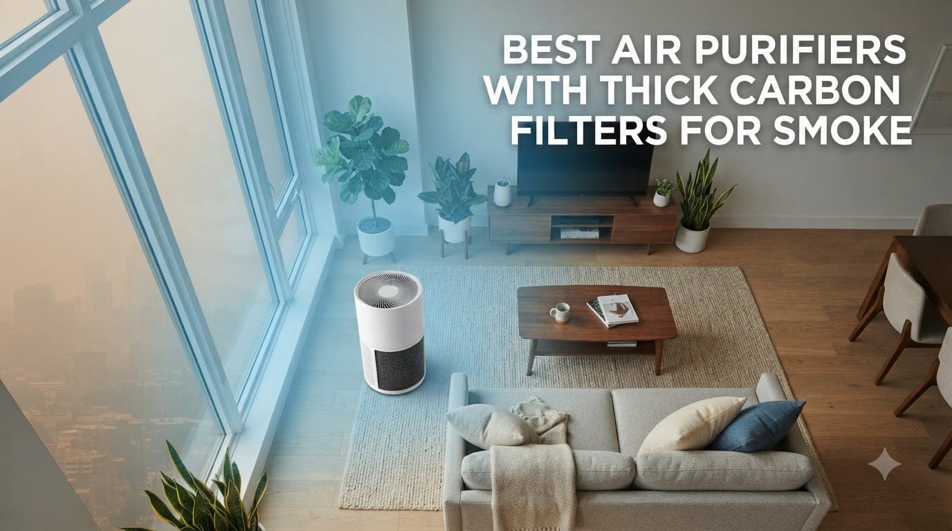 best air purifiers with thick carbon filters for smoke