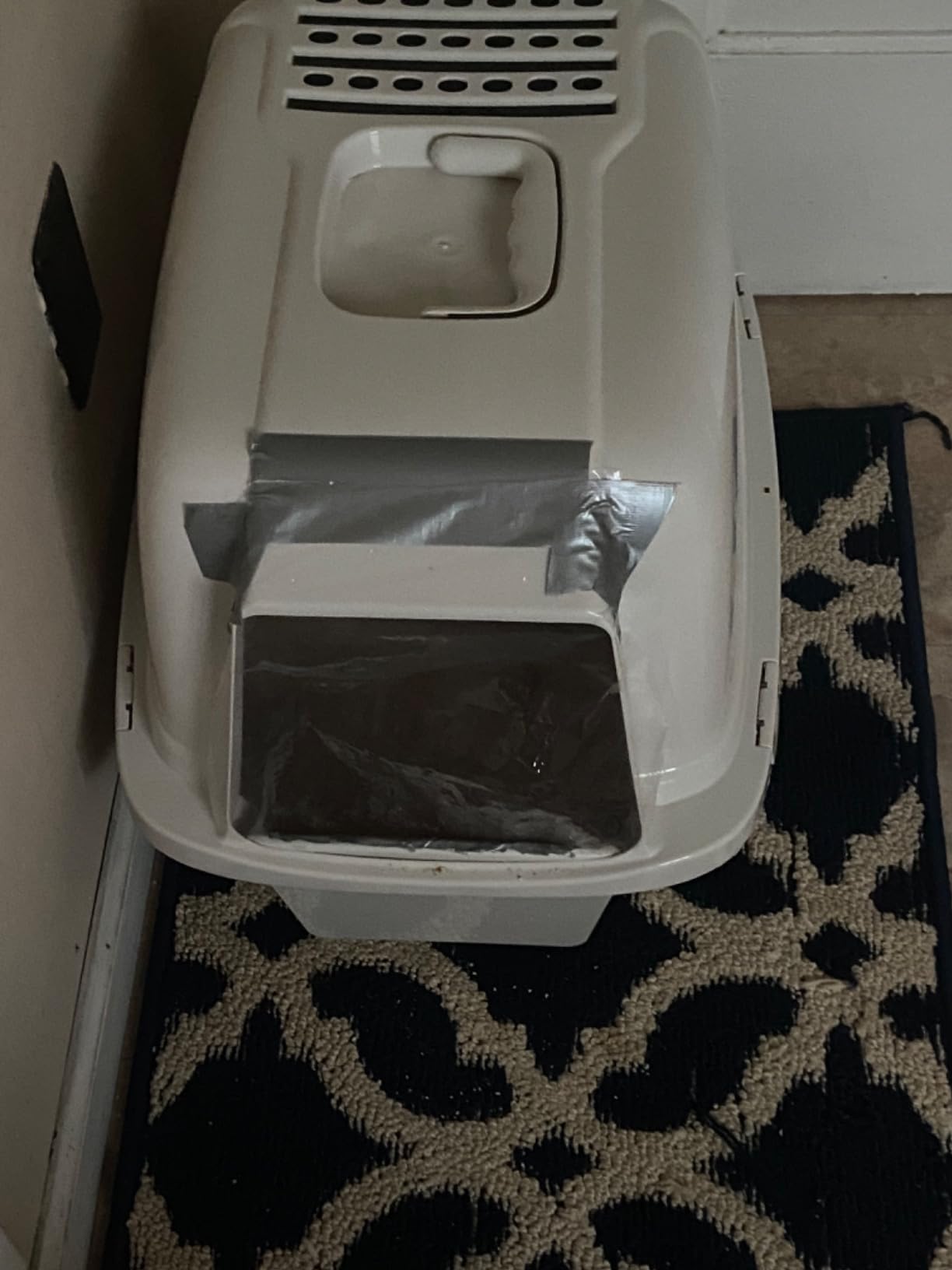 Van Ness Pets Odor Control Large Enclosed Cat Litter Box, Hooded, Pearl, CP6 customer photo 2
