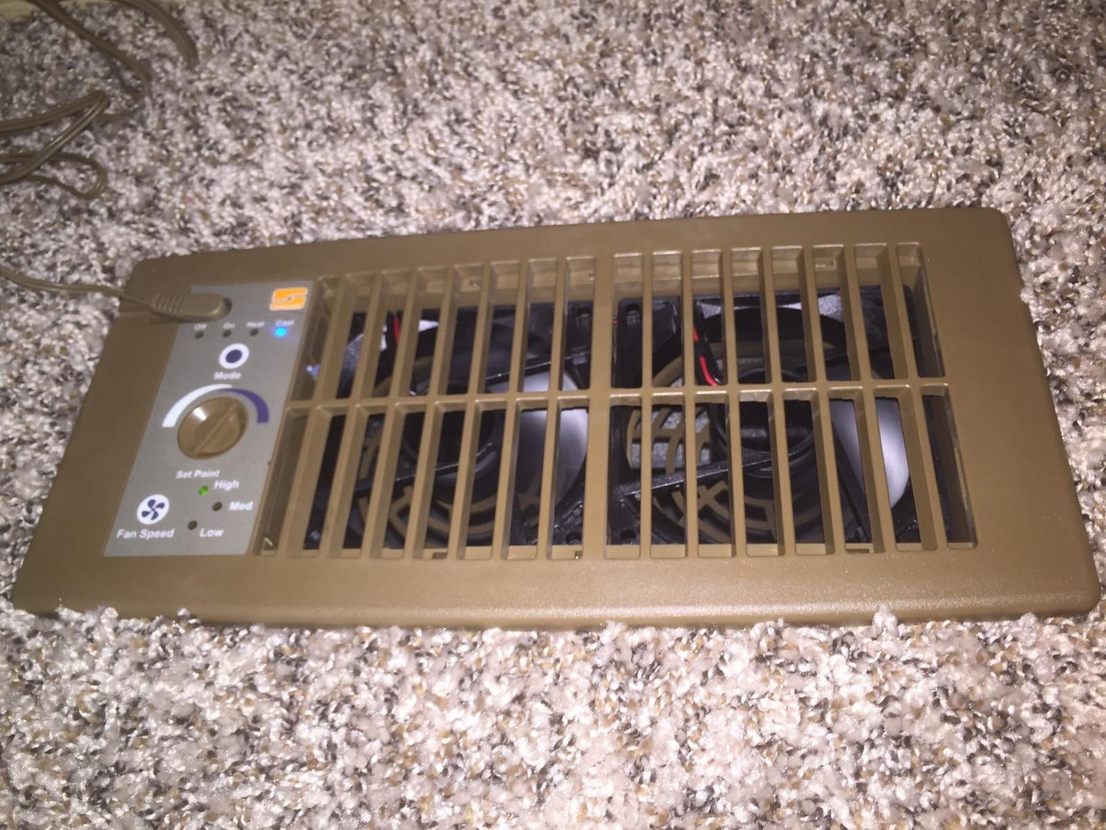 Suncourt Flush Fit Register Booster Fan, Floor/Wall Vents, Brown (HC500-B) customer photo 2