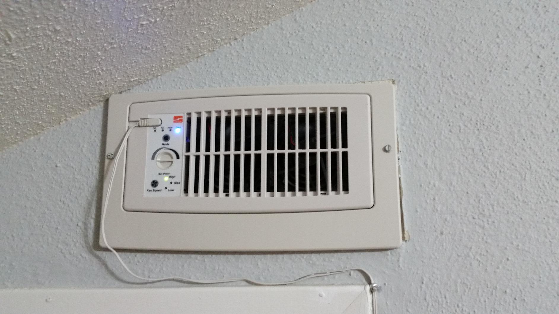 Suncourt Flush Fit Register Booster Fan, Floor/Wall Vents, White (HC500-W) customer photo 1