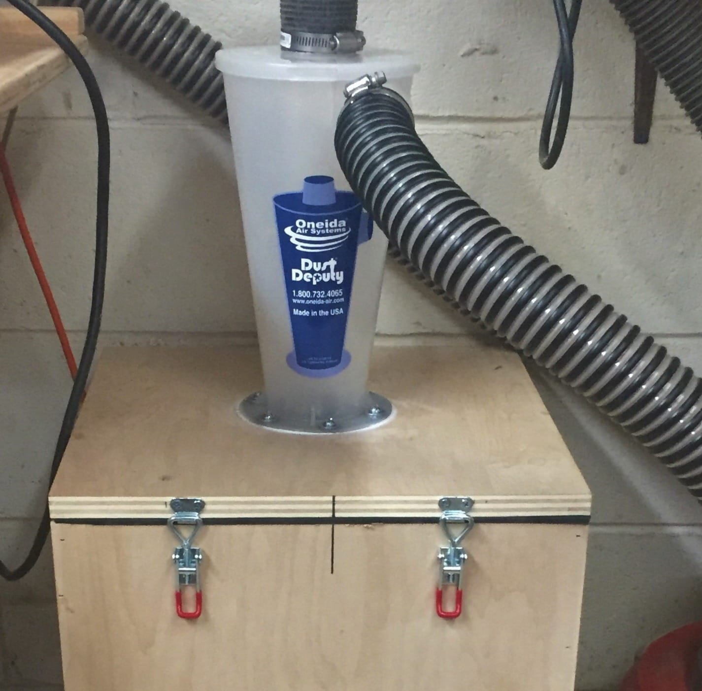 Oneida Air Systems Dust Deputy DIY Anti-Static Retrofit Cyclone Separator for Wet/Dry Shop Vacuums (DD DIY) customer photo 2