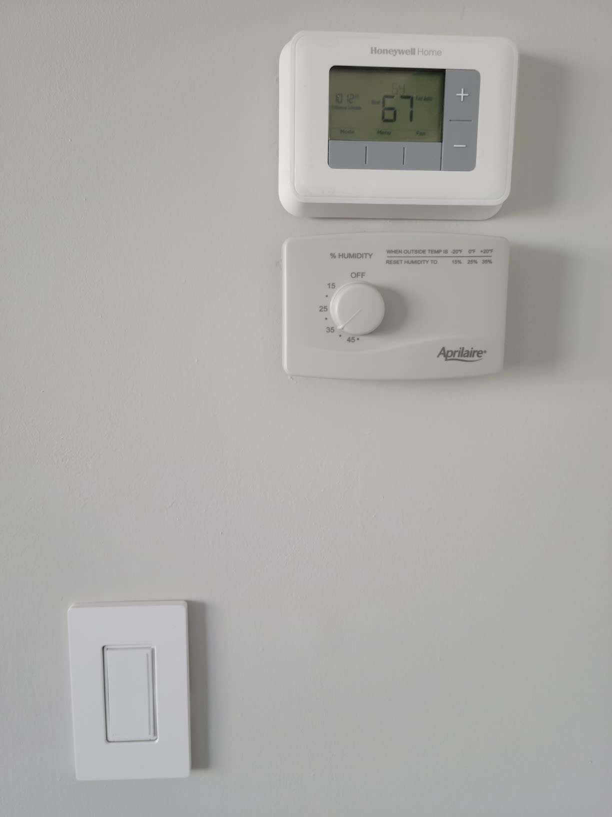 AprilAire 4655 Manual Whole-House Duct or Wall Mounted Humidifier Control Humidistat for AprilAire Whole-House Humidifiers, Low Voltage 24VAC customer photo 2