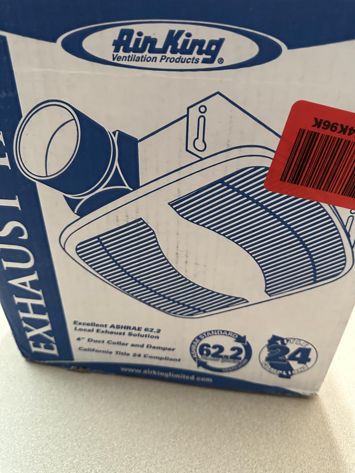 Air King AS54 Advantage Exhaust Bath Fan with 50-CFM at 3.0-Sones, White Finish customer photo 1