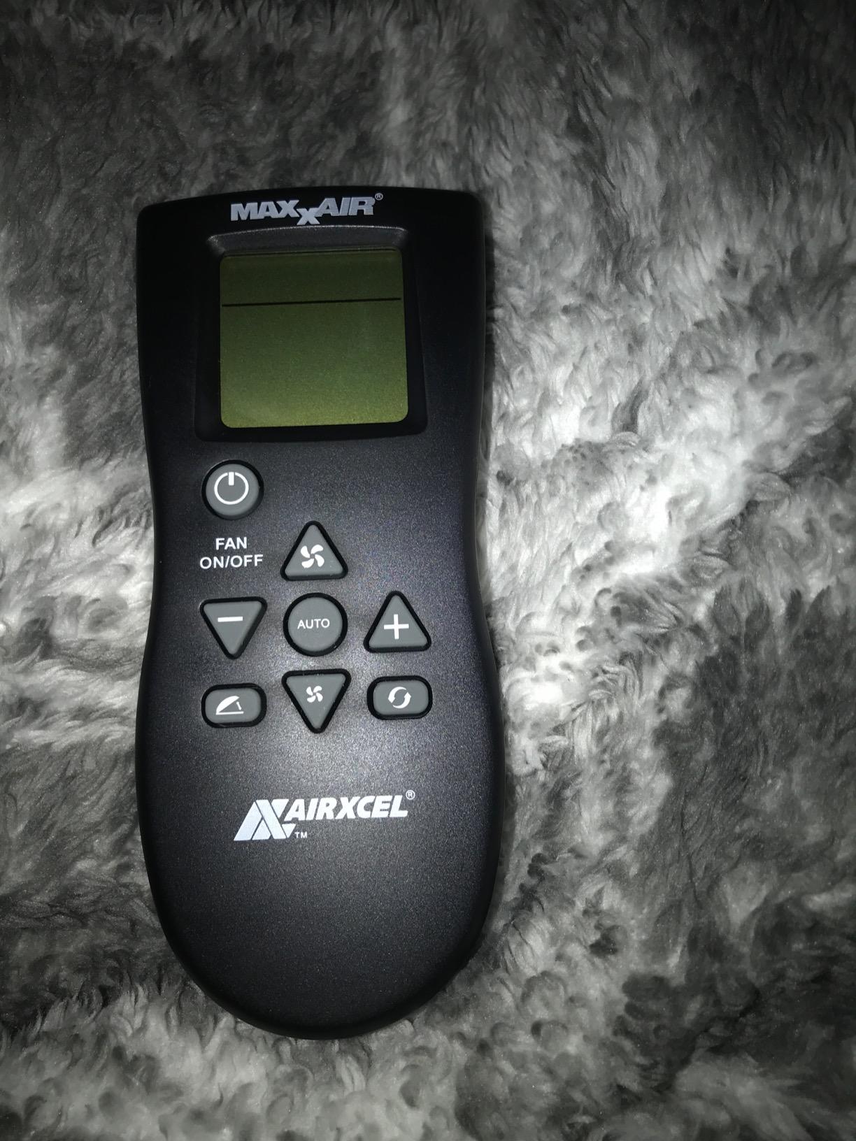 MAXXAIR Maxxfan Plus High Powered 10-Speed RV Intake and Exhaust Fan - Manual or Remote Control Electric Opening, Easy Ceiling Controls, Rain Sensor with Automatic Lid Closure, Smoke (00-04500K) customer photo 1