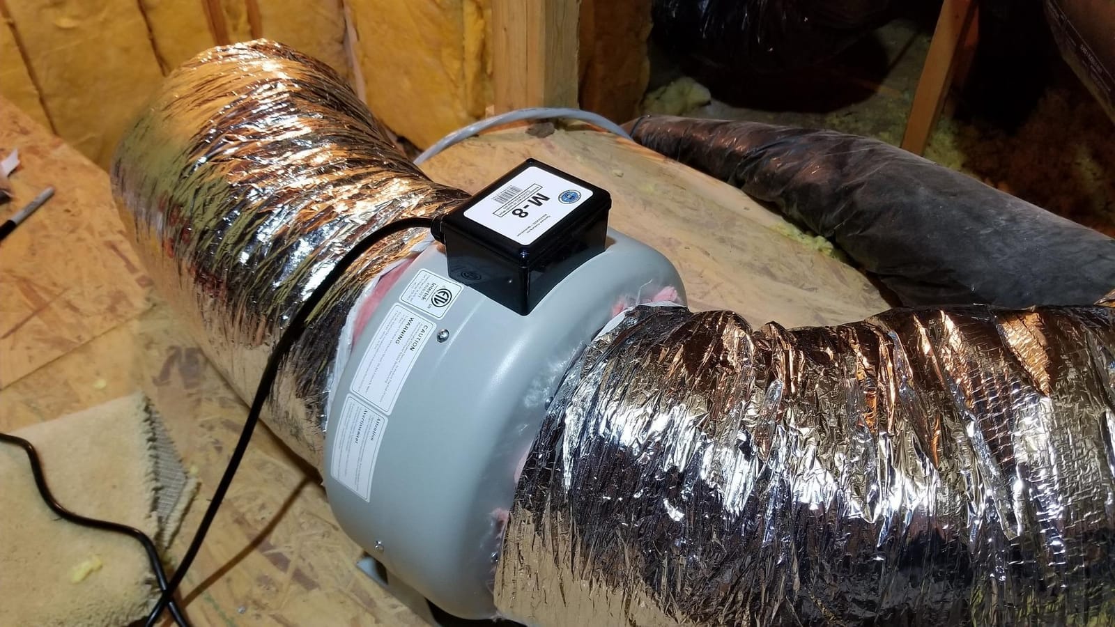 Tjernlund M-6 Metal Inline Duct Booster Fan for Ventilation, 6 in, 460 CFM customer photo 1