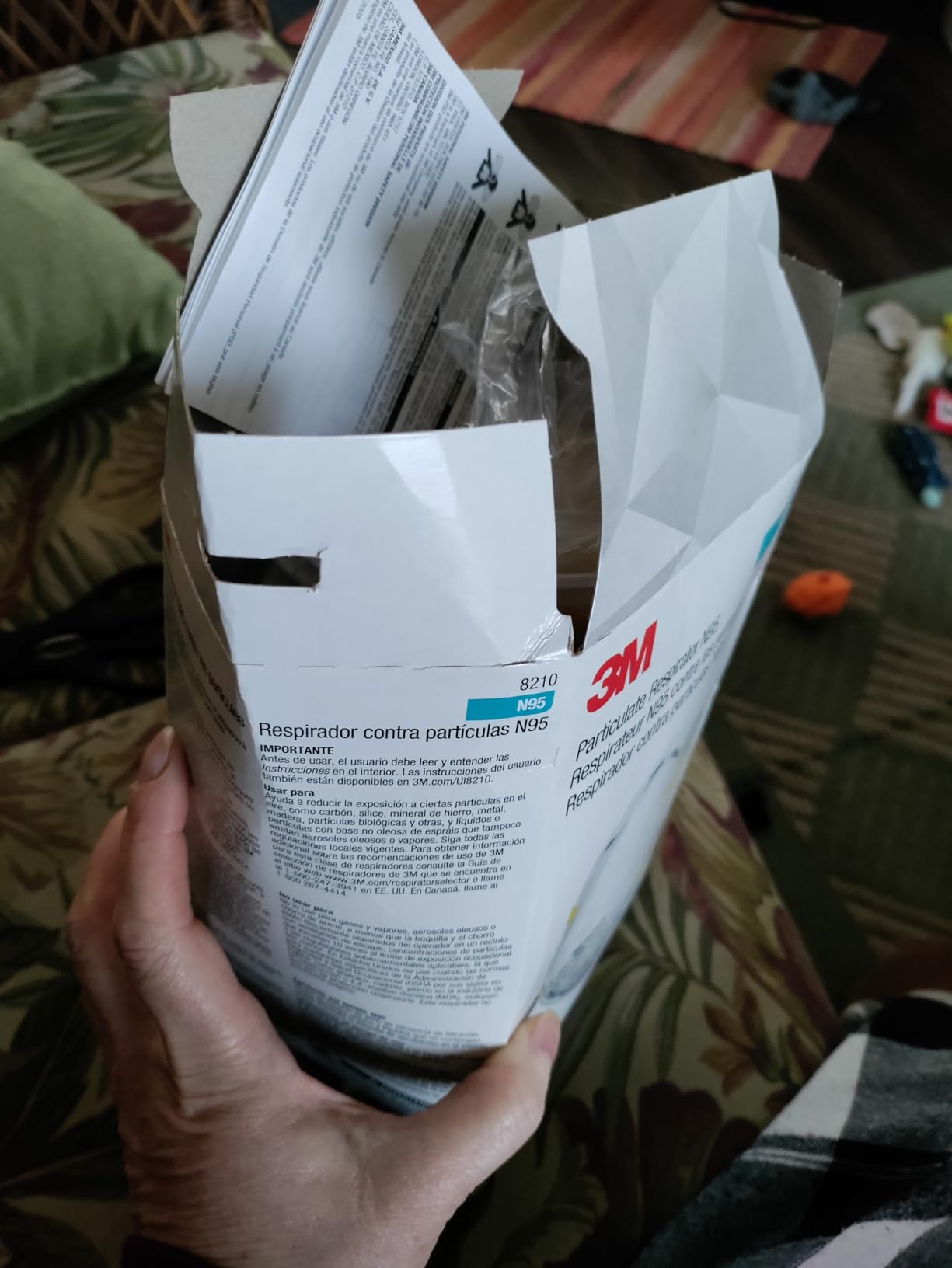 3M Particulate Disposable Respirator 8210, N95, Pack of 20, NIOSH APPROVED customer photo 2