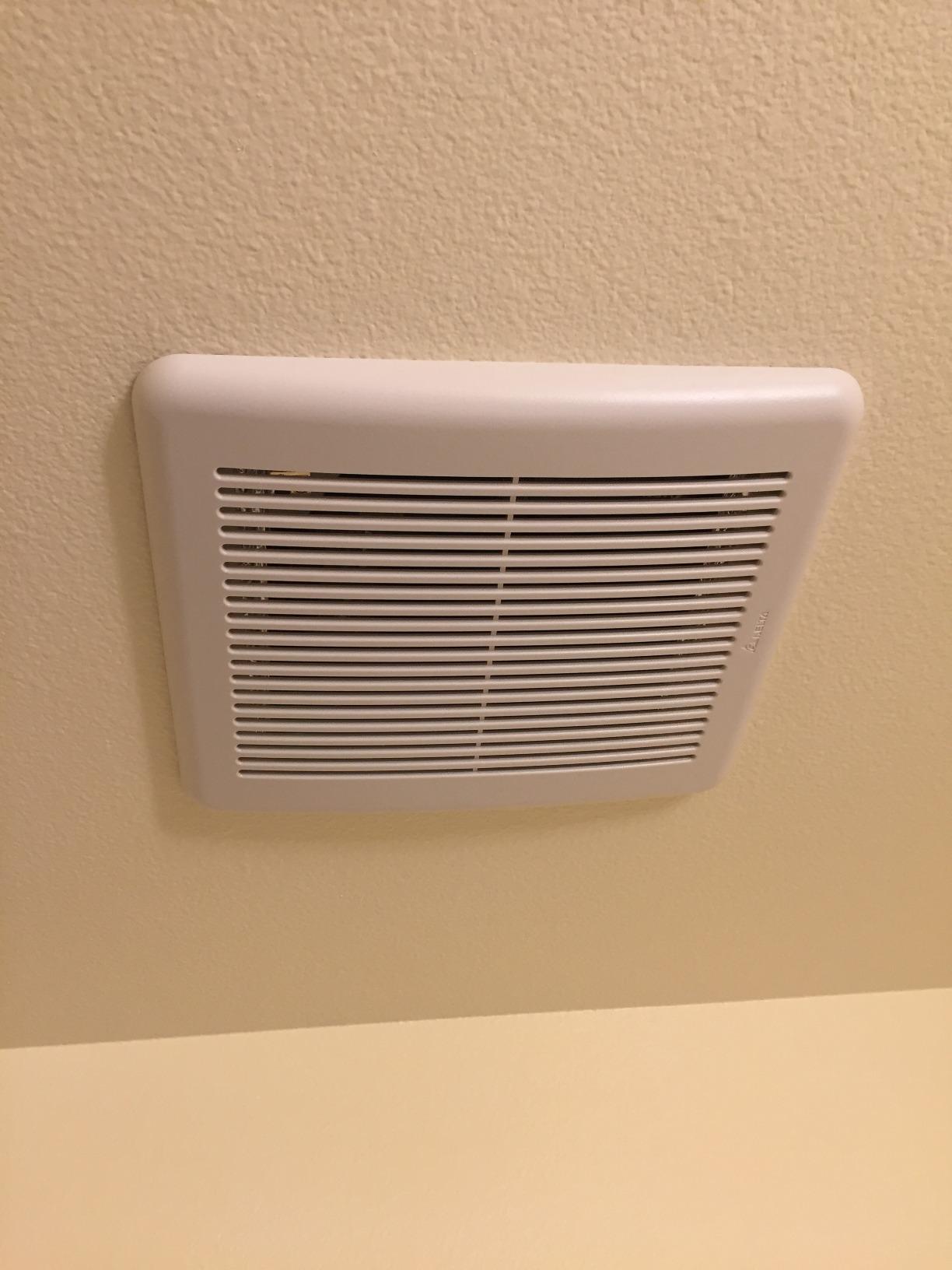 DELTA ELECTRONICS (AMERICAS) LTD. BreezSlim SLM50 50 CFM Exhaust Bath Fan, White customer photo 2