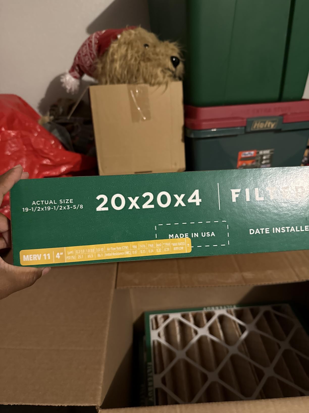Filterbuy 13x20x1 Air Filter MERV 11 Pet & Allergy Defense (4-Pack) customer photo 2