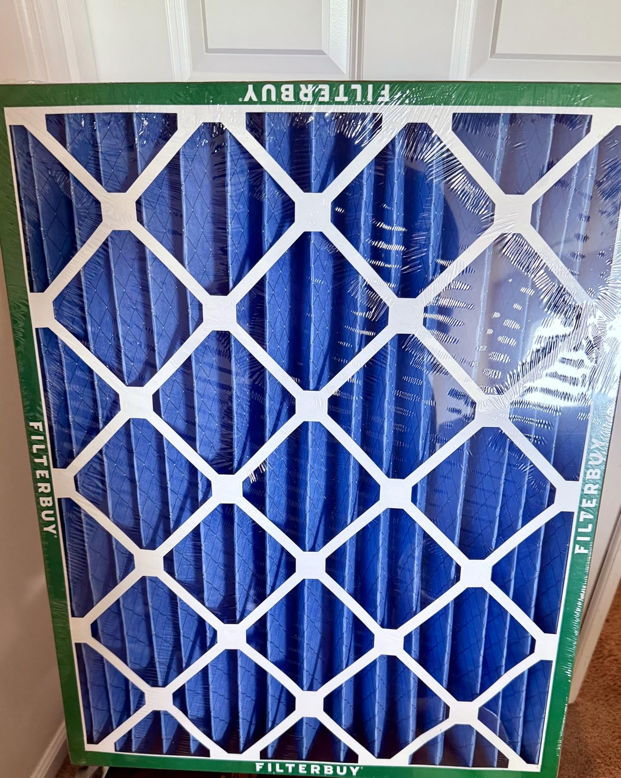 Filterbuy 20x20x4 Air Filter MERV 13 Smoke & Allergy Defense (2-Pack) customer photo 1