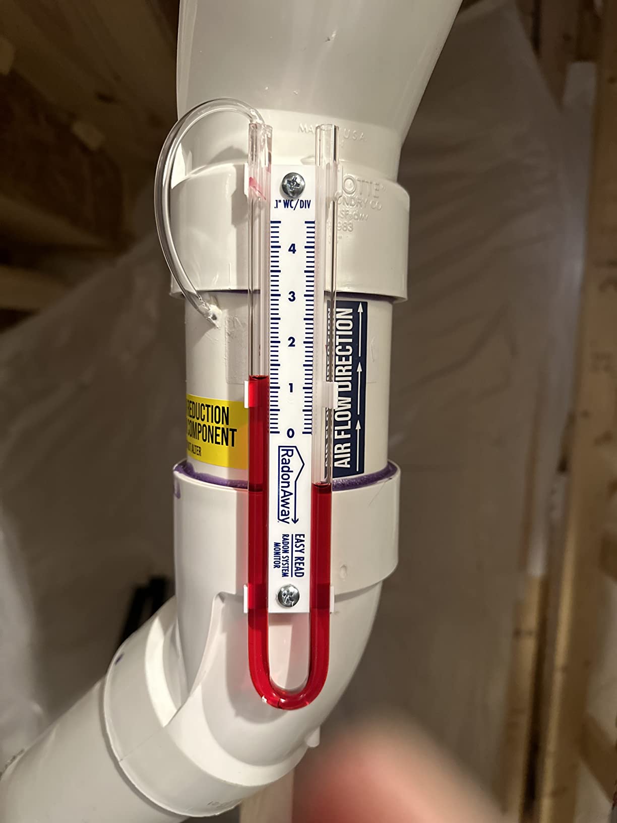 RadonAway 50017 Easy Read Manometer, Blue customer photo 1