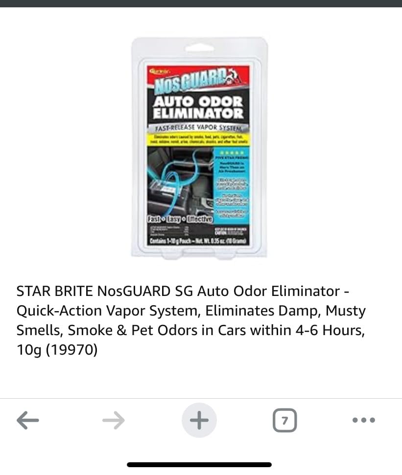 STAR BRITE NosGUARD SG Car Auto Odor Eliminator, Fast Release Vapor System customer photo 1