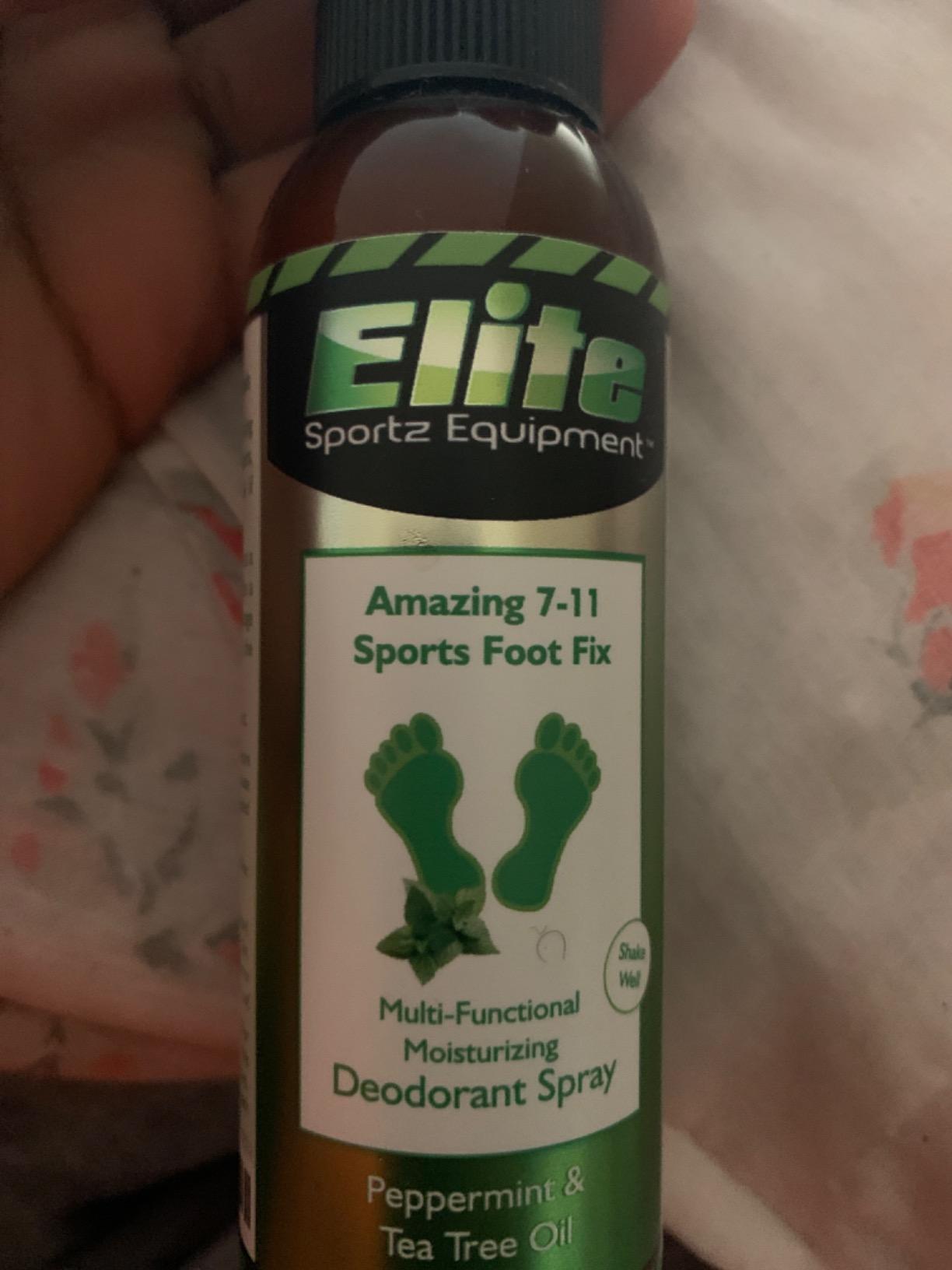 Elite Sportz Shoe Deodorizer (800+ Sprays) - Foot Spray and Shoe Odor Eliminator - No More Smelly Shoes or Stinky Feet with our Peppermint Shoe Freshener - Small Gift for Men & Women customer photo 1
