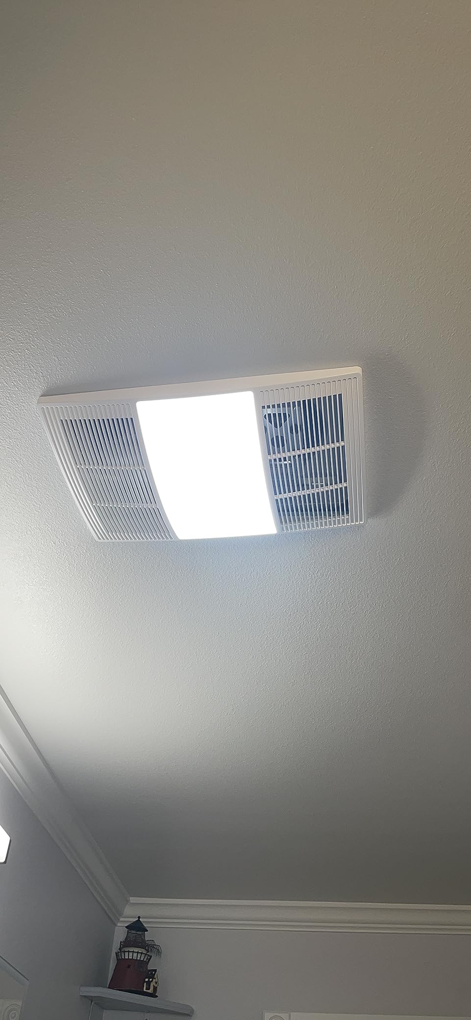 Broan-NuTone BHFLED110 PowerHeat Bathroom Exhaust Fan, Heater, and LED Light Combination, 110 CFM customer photo 2