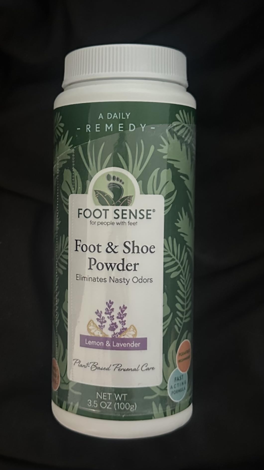 FOOT SENSE All Natural Foot & Shoe Powder, Foot Odor Eliminator for Long-Lasting Odor Control Lasts up to 6 Months, Deodorizes, Safe for Men, Women, Kids, Athletes, 100g customer photo 2
