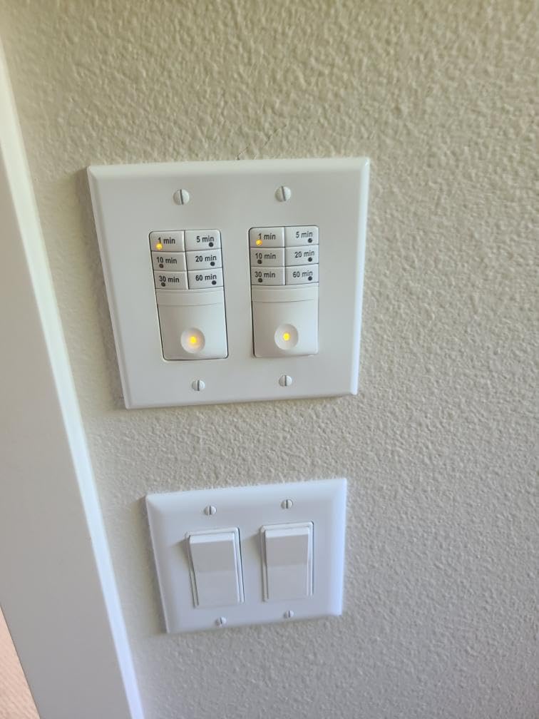 Panasonic WhisperWarm Ceiling Mount Bathroom Exhaust Fan with Heater, 50-80-110 CFM, FV-0511VH1 customer photo 2