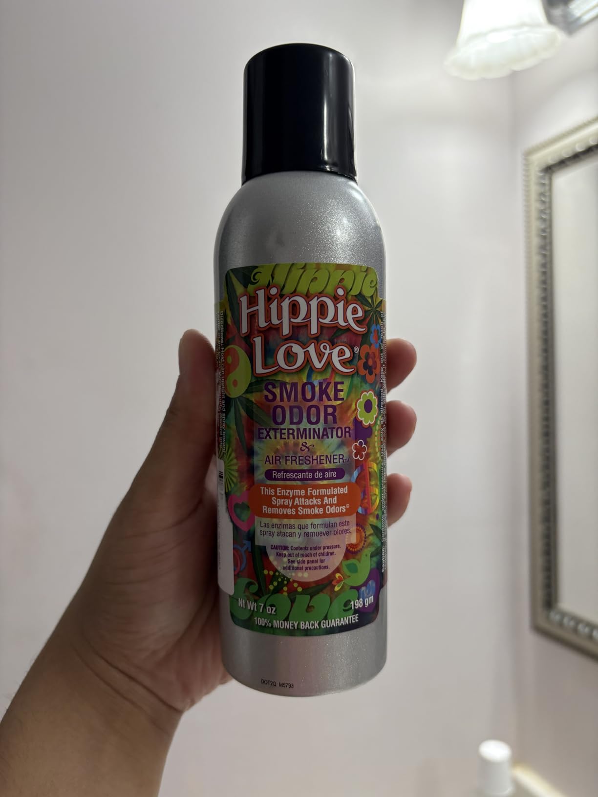 Tobacco Outlet Products Smoke Odor Exterminator 7oz Large Spray, Hippie Love, 7 Ounce customer photo 2