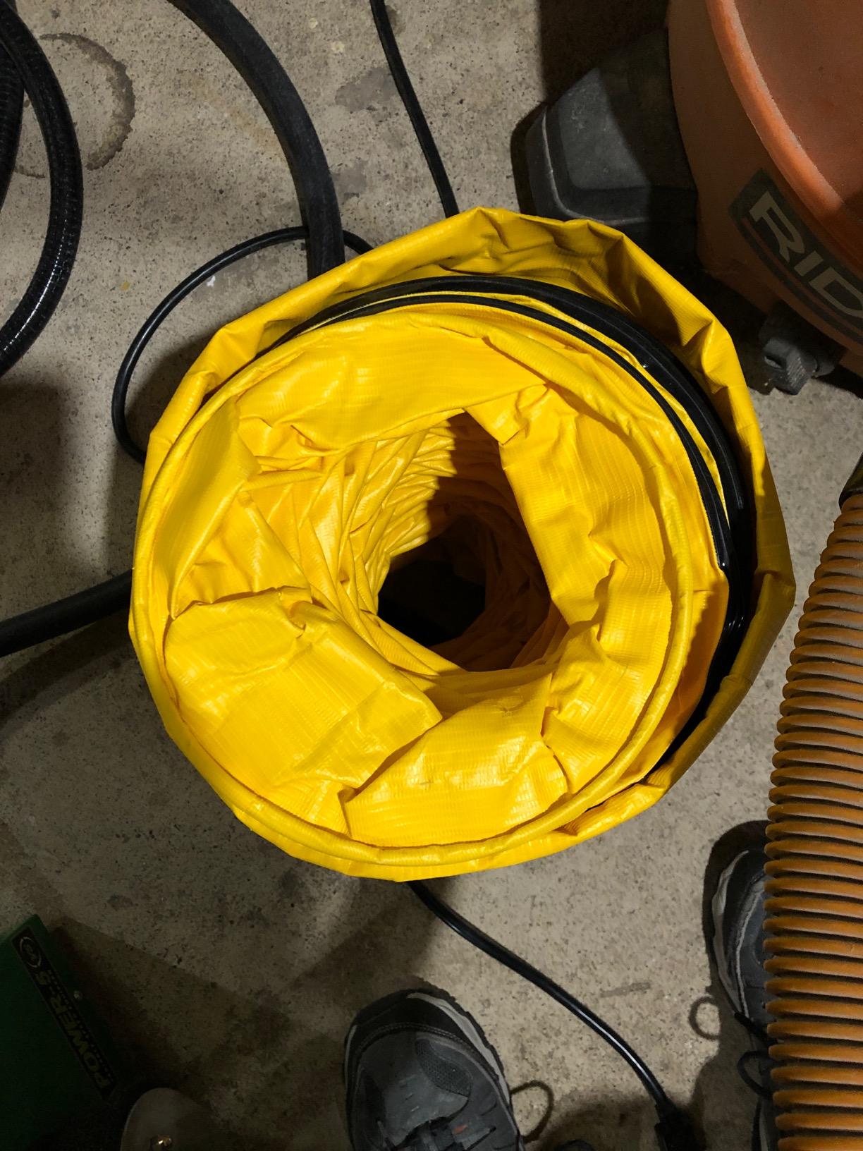 OdorStop Flexible Duct in Various Sizes and Lengths with Connecting Belt, 8-in by 25-ft customer photo 1