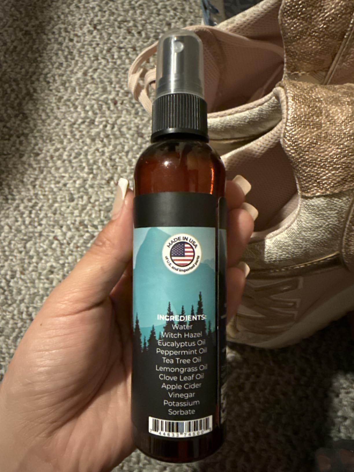 Lumi Outdoors Natural Shoe Deodorizer Spray - Odor Eliminator customer photo 1