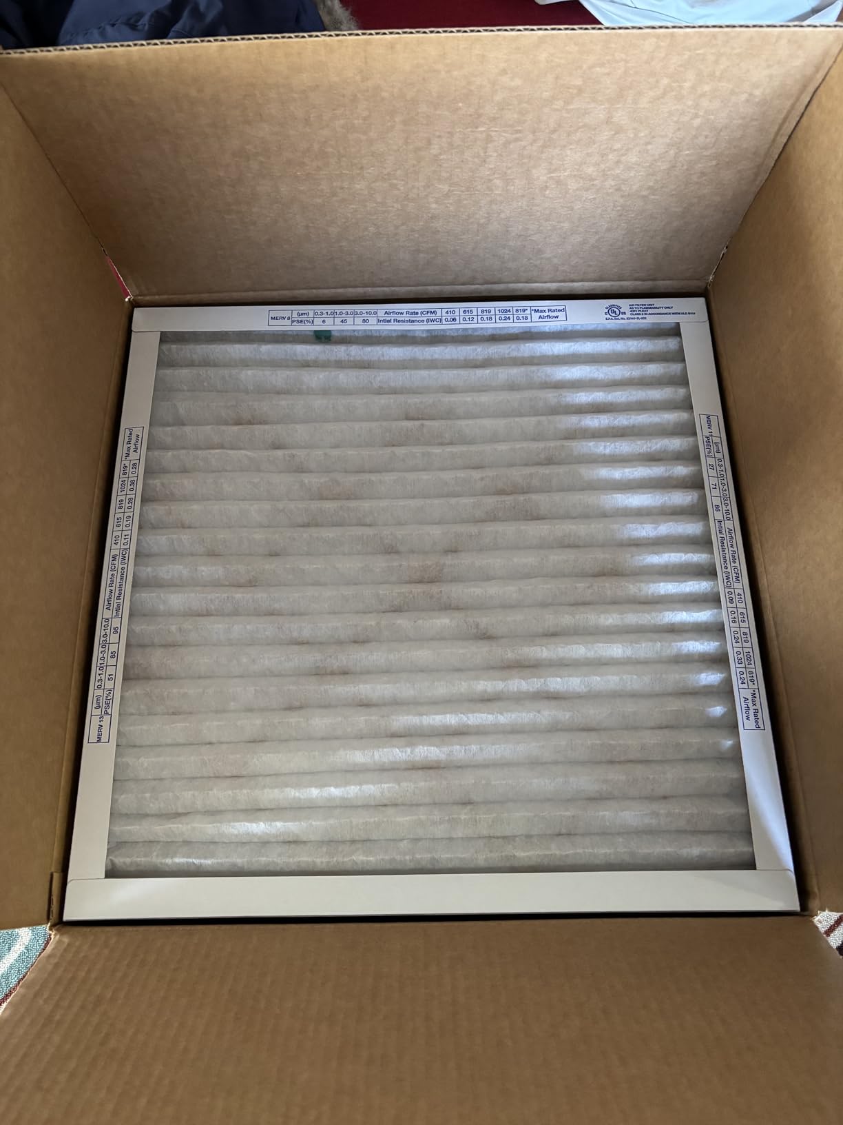 Aerostar Air Filter 20x20x1 MERV 8 AC Filter, HVAC, Furnace Filter, 6 Pack customer photo 1