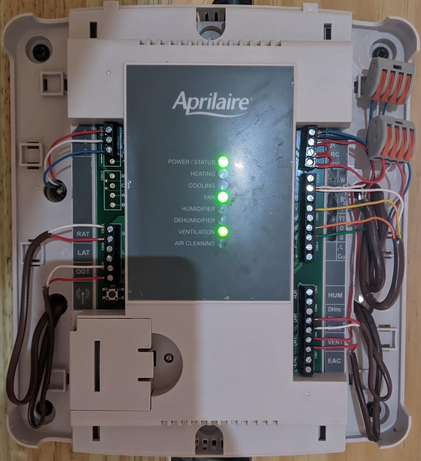 AprilAire 8920W Wi-Fi Programmable Color Touchscreen Thermostat with IAQ Control; Amazon Alexa and Google Assistant Compatible customer photo 1