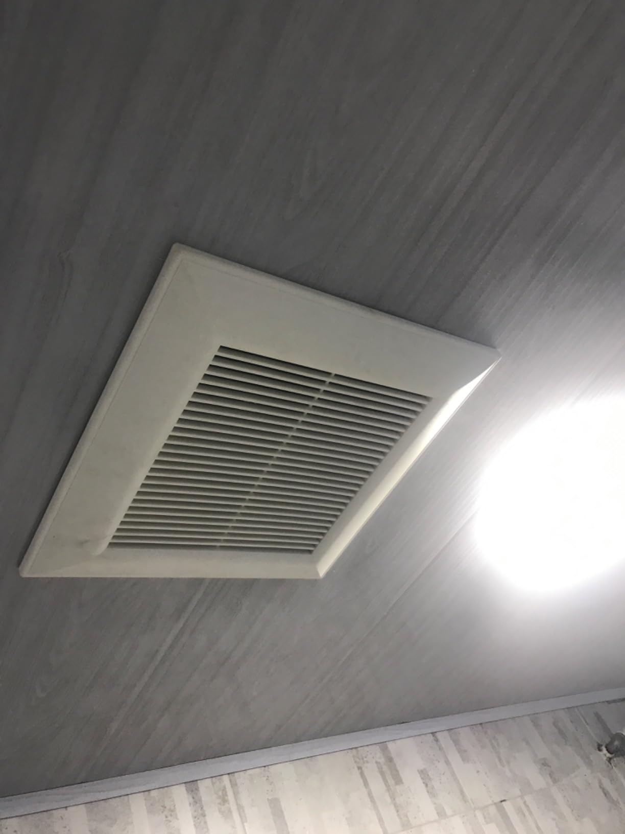 Panasonic WhisperValue Ceiling/Wall Mount Dual Speed Bathroom Exhaust Fan, 30 to 100 CFM, FV-0810VSS1 customer photo 1