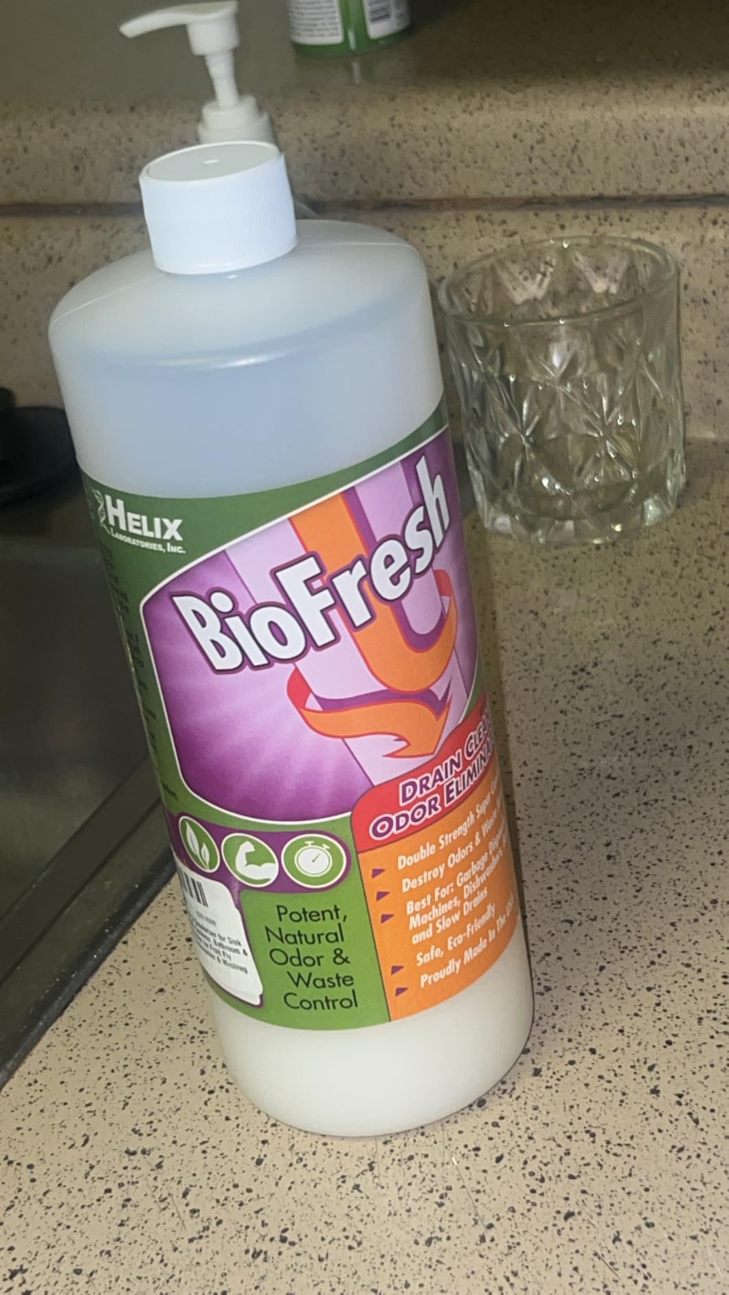 Enzyme Drain Cleaner & Deodorizer for Sink Drain, Showers, Septic Systems, Bathroom & Kitchen - Smell Remover for Fruit Fly Garbage Disposals, Dishwasher & Washing Machines - (32oz) customer photo 1
