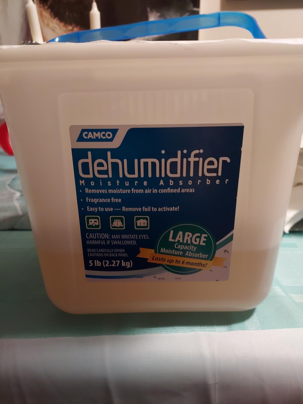 Camco Moisture Absorber Bucket - Features Fast-Acting Moisture-Absorbing Agent - No-Fragrance Beads – Use with RV Storage, Camper Organization & More (44282) customer photo 1