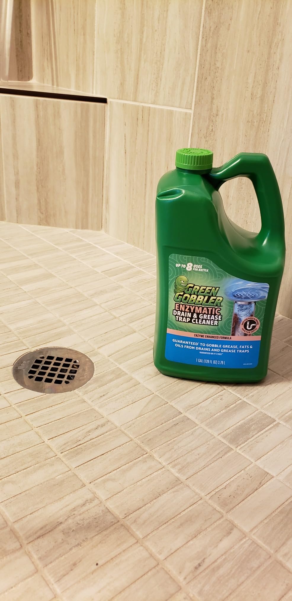 Green Gobbler Enzyme Drain Cleaner 1 Gallon for Grease Traps & Septic Tank customer photo 2