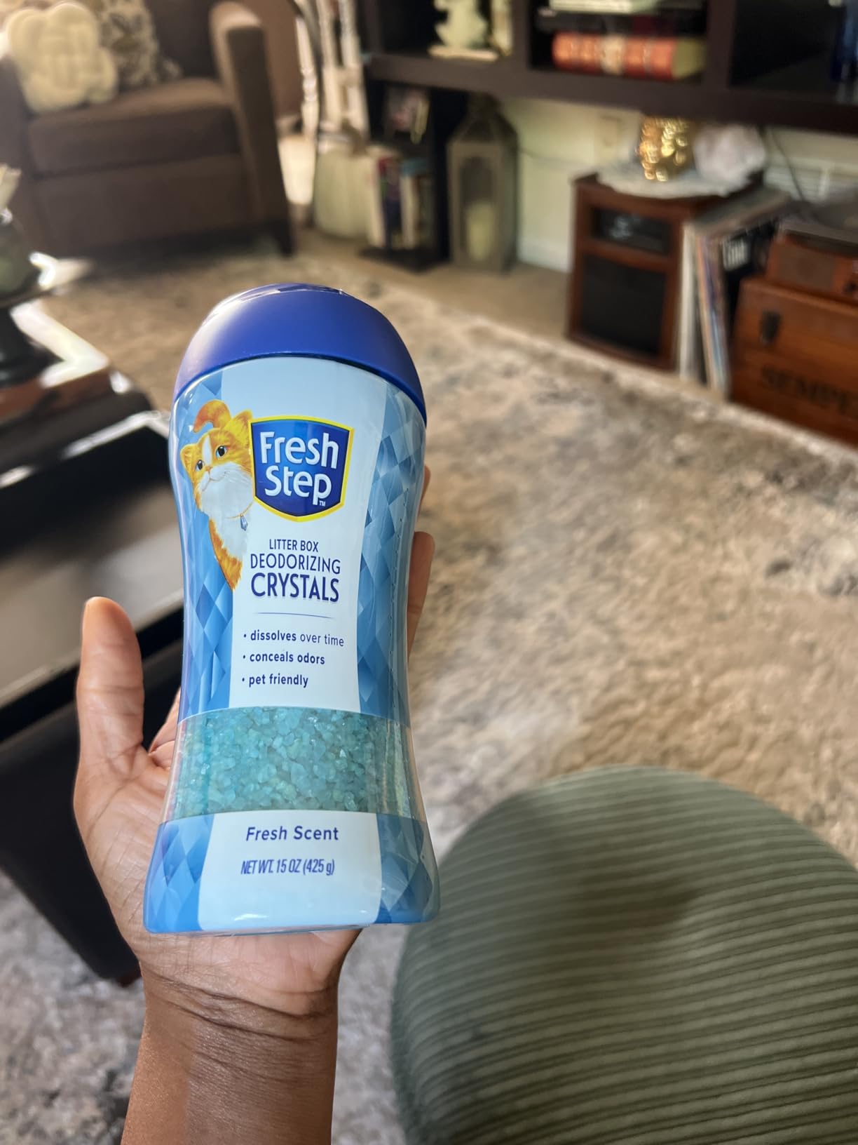 Fresh Step Cat Litter Crystals Deodorizer, Fresh Scent, 15 Oz customer photo 2
