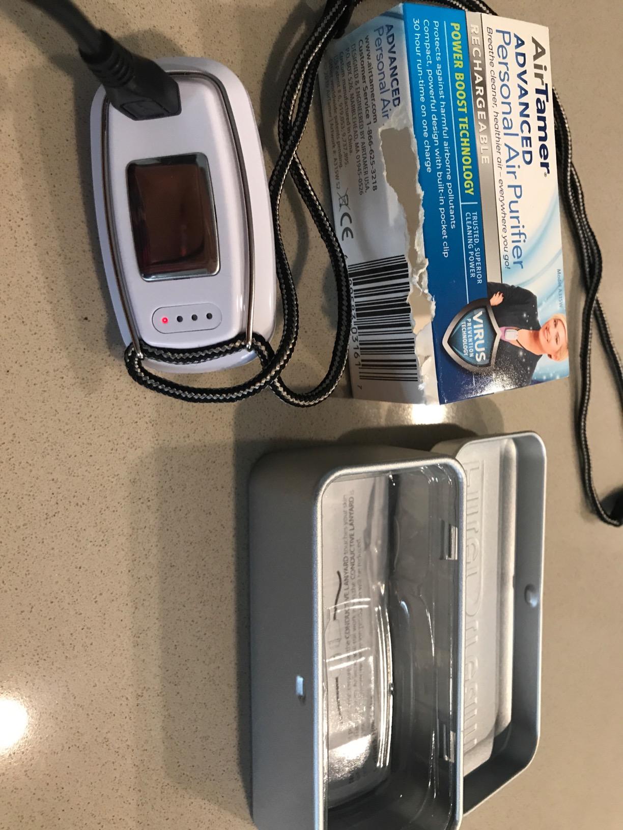 AirTamer A315W Personal Air Purifier Necklace, White customer photo 1