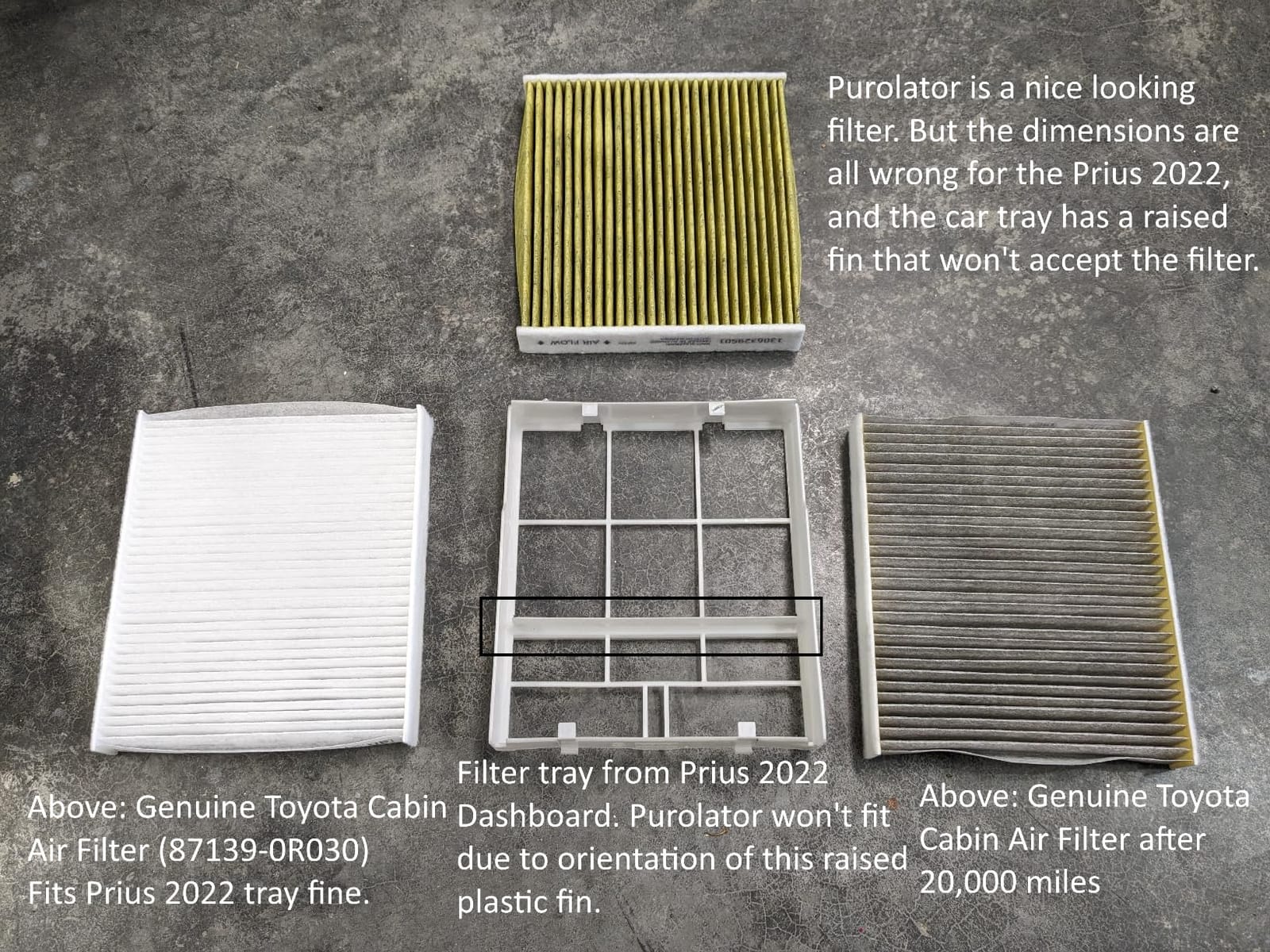 Purolator PBC35667 PurolatorBOSS Automotive Cabin Air Filter with Activated Carbon, Car & Truck Passenger Compartment OEM Filter Replacement for Toyota RAV4, Camry, Corolla and more customer photo 1