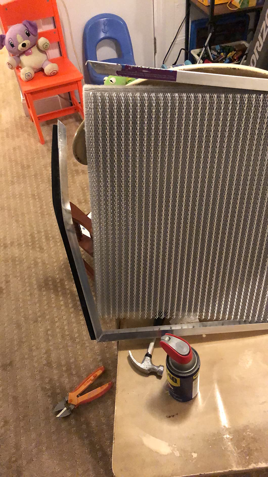 Filter Everything Electrostatic Furnace Filter – Washable Permanent HVAC Filter – 8” x 24” x 1” – MERV 9 – Reusable Air Filter with Durable Aluminum Frame customer photo 2