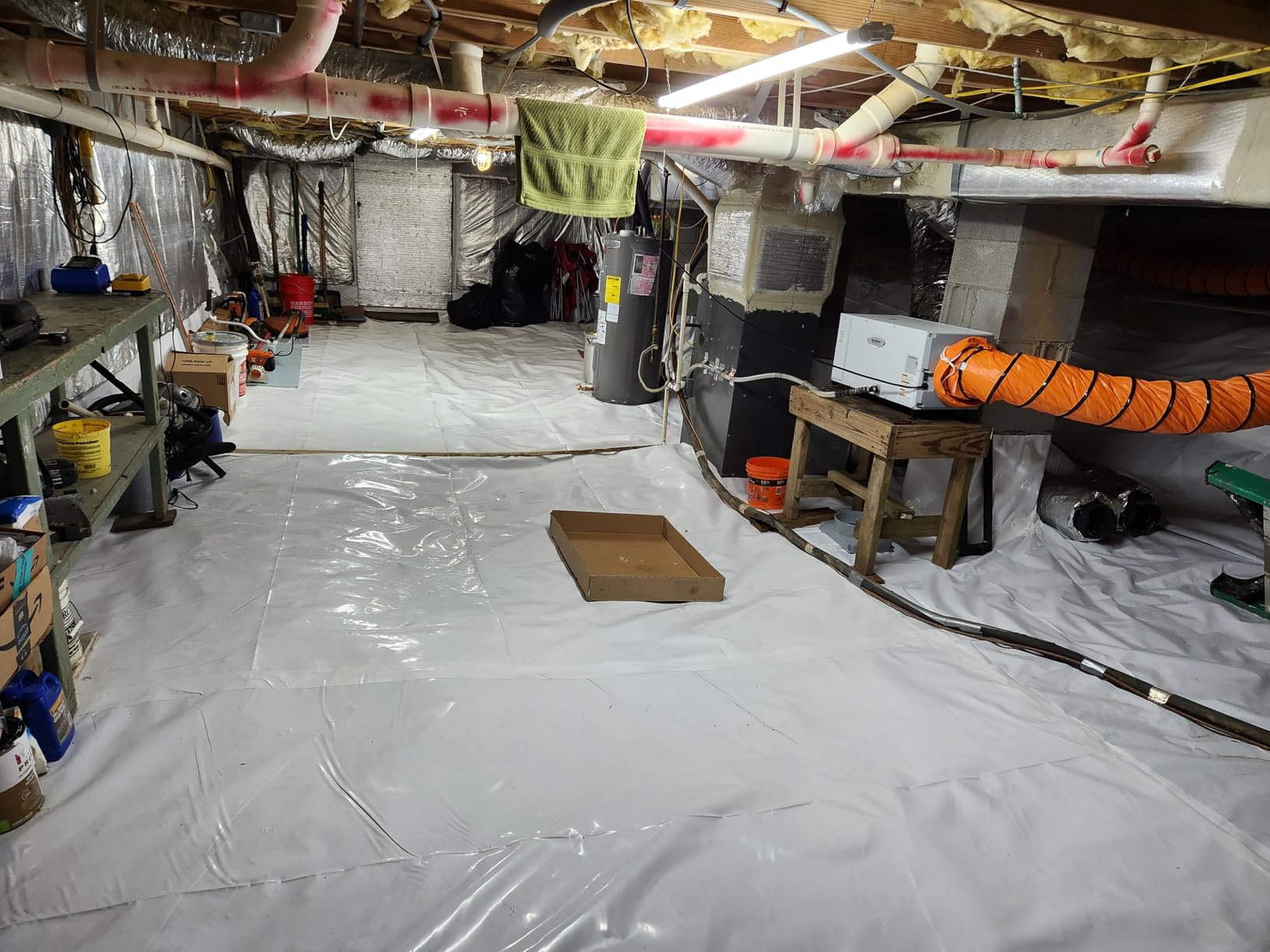 Mophorn 25ft Ducting Hose, PVC Flexible Duct Hosing with S Hook & Steel Support for 8inch Utility Blower customer photo 1