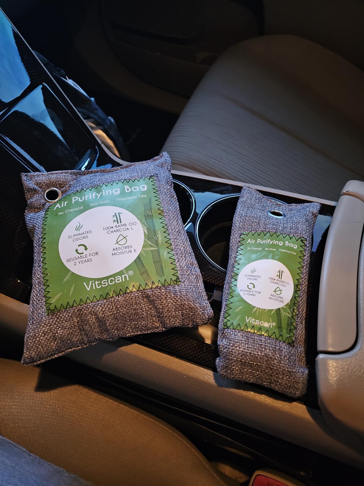Bamboo Charcoal Air Purifying Bag, Activated Charcoal Odor Absorber customer photo 1